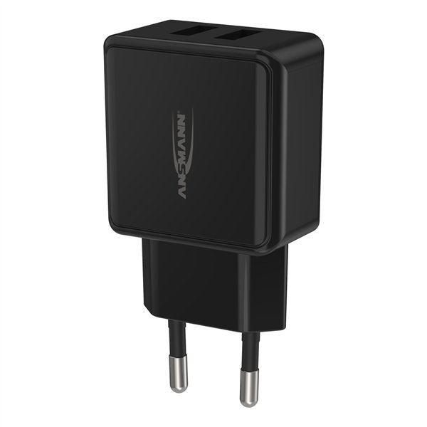 Ansmann Home caricabatt. HC212 2xUSB 2400mA nero
