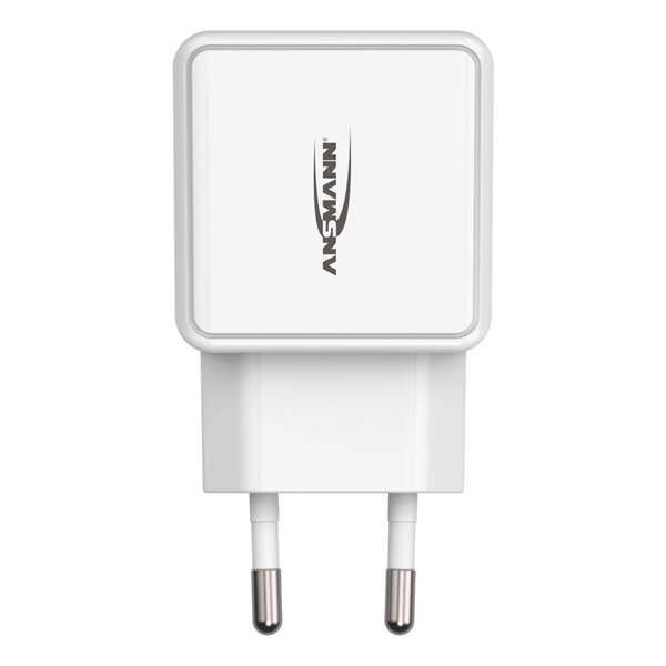 Ansmann Home caricabatt. HC212 2xUSB 2400mA bian.
