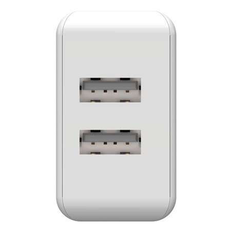 Ansmann Home caricabatt. HC212 2xUSB 2400mA bian.