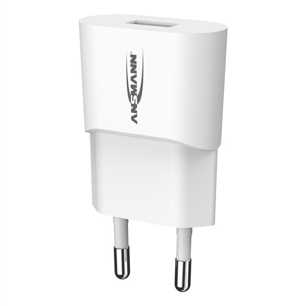 Ansmann Home caricabatt. HC105w 1xUSB 1000mA bian.