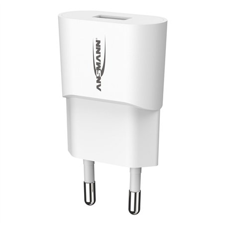Ansmann Home caricabatt. HC105w 1xUSB 1000mA bian.
