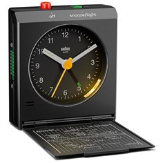 Braun BC 05 B sveglia pieghevole quarzo, nero