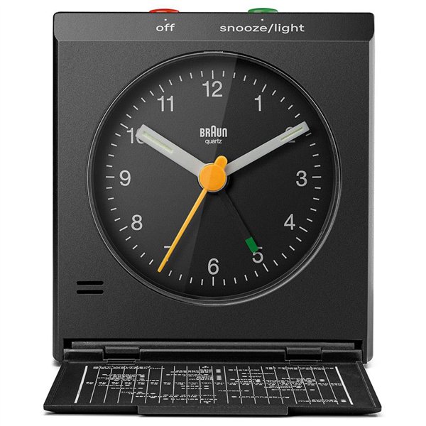 Braun BC 05 B sveglia pieghevole quarzo, nero