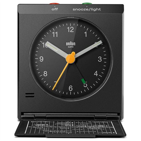 Braun BC 05 B sveglia pieghevole quarzo, nero