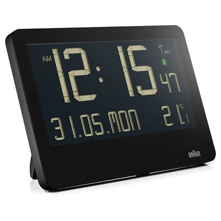 Braun BC 14 nero orologio parete radiocontr. dig.