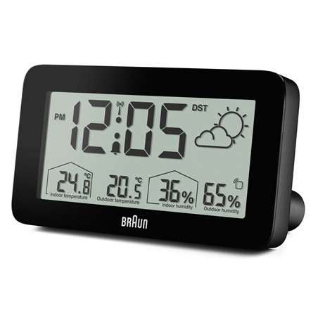 Braun BC 13 BP DCF stazione meteo radiocontr. nero