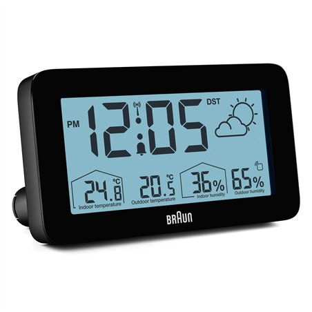 Braun BC 13 BP DCF stazione meteo radiocontr. nero