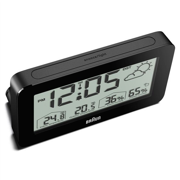 Braun BC 13 BP DCF stazione meteo radiocontr. nero