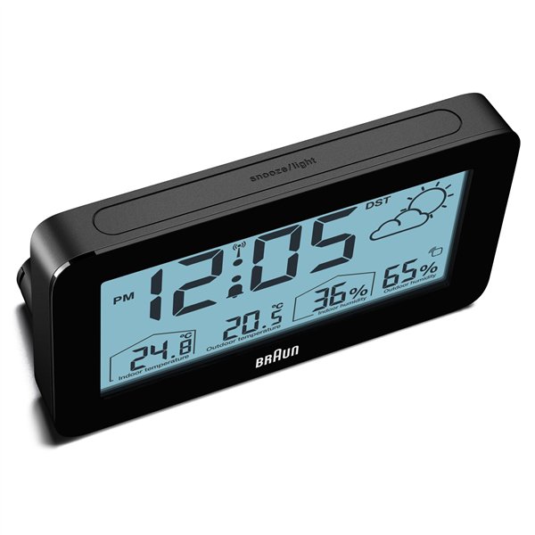 Braun BC 13 BP DCF stazione meteo radiocontr. nero
