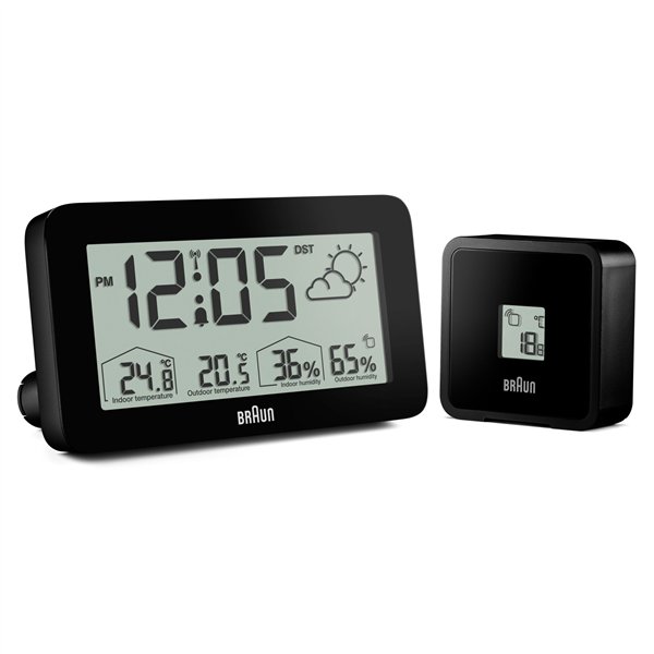 Braun BC 13 BP DCF stazione meteo radiocontr. nero