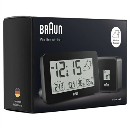 Braun BC 13 BP DCF stazione meteo radiocontr. nero