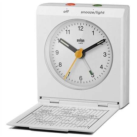 Braun BC 05 W sveglia pieghevole quarzo, bian.