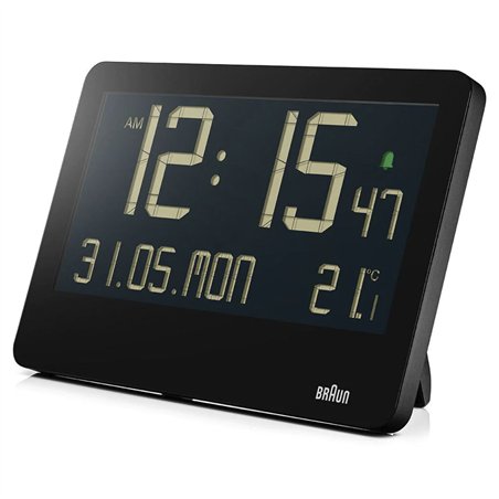 Braun BC 14 nero Orologio quarzo parete digital