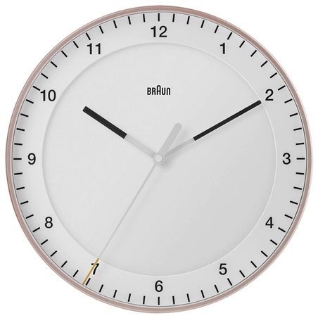 Braun BC 17 PW DCF orologio da parete rosa/bianco