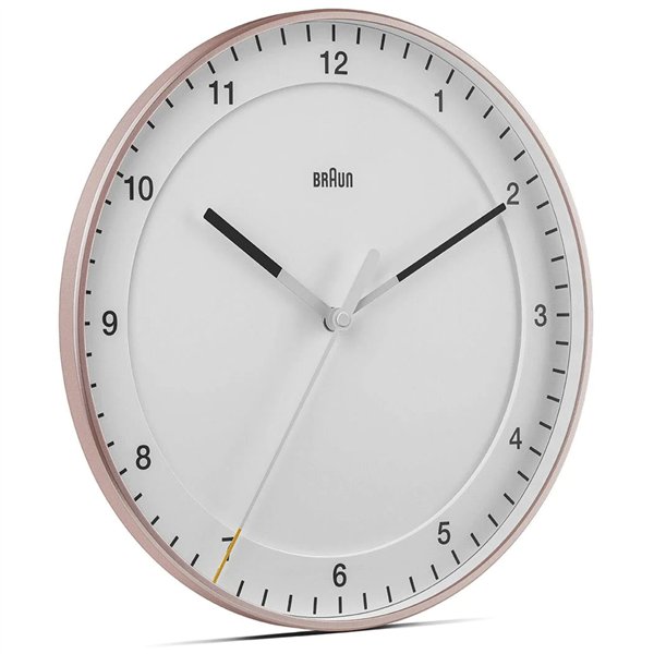 Braun BC 17 PW DCF orologio da parete rosa/bianco