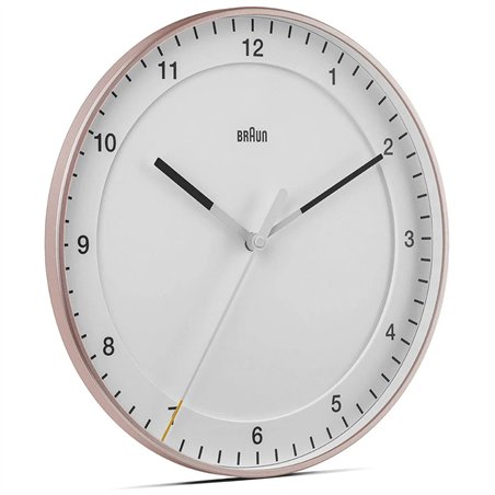 Braun BC 17 PW DCF orologio da parete rosa/bianco