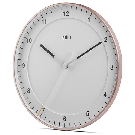 Braun BC 17 PW DCF orologio da parete rosa/bianco