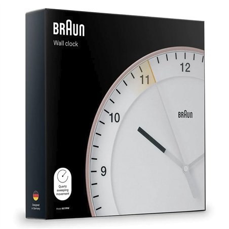 Braun BC 17 PW DCF orologio da parete rosa/bianco