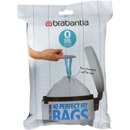 Brabantia PerfectFit sacchi immondizia tipo O 30 L, 40 pz