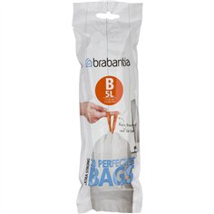 Brabantia PerfectFit sacchetti spazzatura tipo B, 5 L, 20 pz.