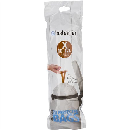 Brabantia PerfectFit sacchetti spazzatura tipo X, 12 L, 20 pz.