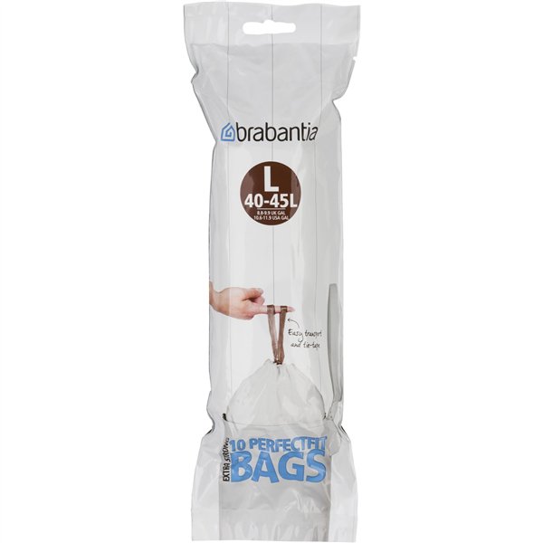 Brabantia PerfectFit sacchetti spazzatura t. L 40-45 L, 10 pz.