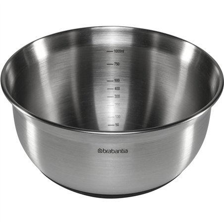 Brabantia ciotola acciaio opaco nero, 1 L ( d17 cm)
