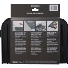 Brabantia tappetino scolapiatti silicone grigio scuro 2