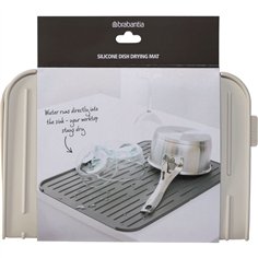 Brabantia tappetino scolapiatti silicone grigio chiaro