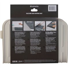 Brabantia tappetino scolapiatti silicone grigio chiaro 2