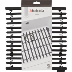 Brabantia tappetino scolapiatti silicone grigio scuro