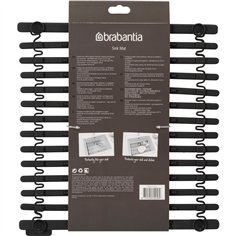 Brabantia tappetino scolapiatti silicone grigio scuro 2