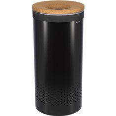 Brabantia cesto portabiancheria, 35 L sughero / nero