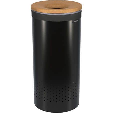 Brabantia cesto portabiancheria, 35 L sughero / nero