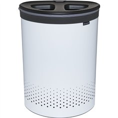 Brabantia cesto portabiancheria, 55 L grigio scuro / bianco