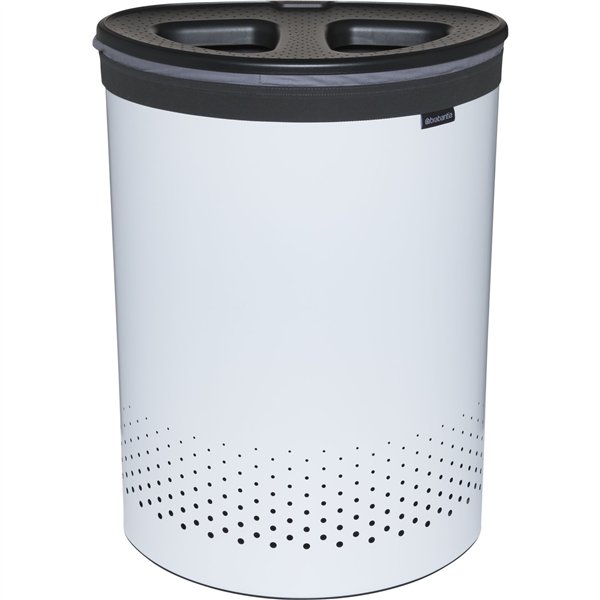 Brabantia cesto portabiancheria, 55 L grigio scuro / bianco