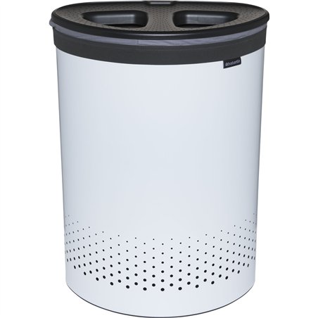 Brabantia cesto portabiancheria, 55 L grigio scuro / bianco