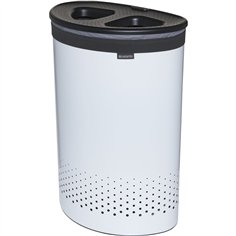 Brabantia cesto portabiancheria, 55 L grigio scuro / bianco 2