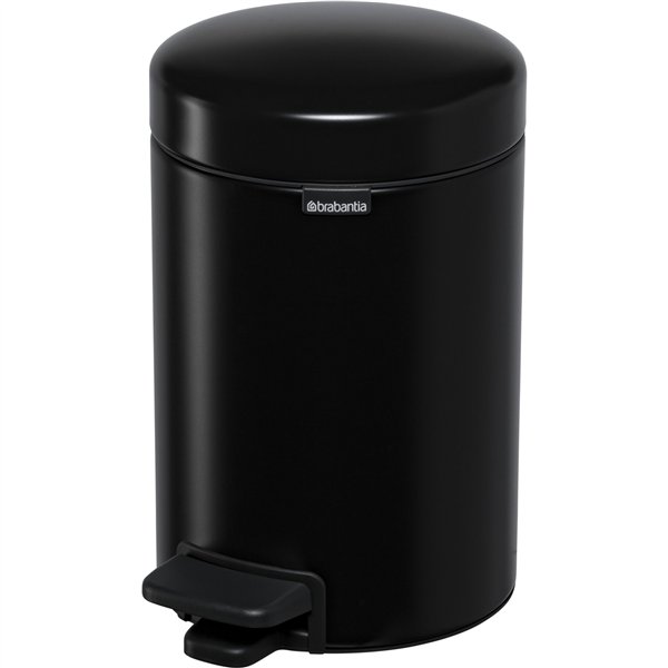 Brabantia pattumiera a pedale Newicon 3,0 L nero opaco