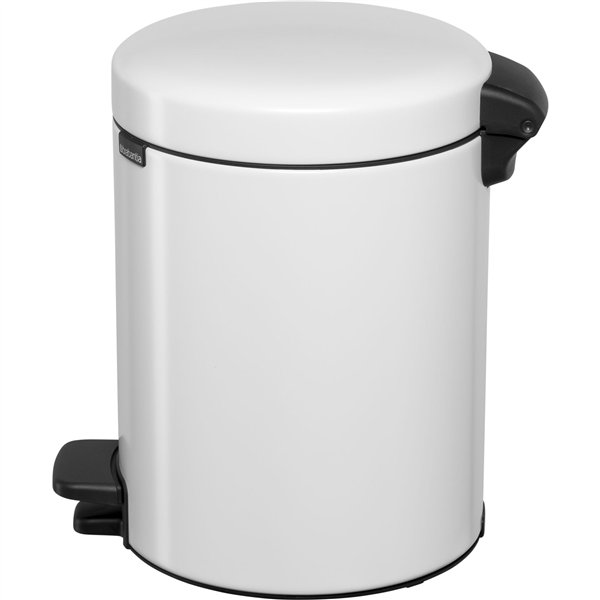 Brabantia pattumiera a pedale Newicon 5,0 L bianco