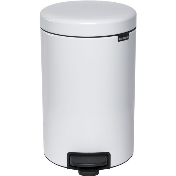 Brabantia pattumiera a pedale Newicon 12,0 L bianco