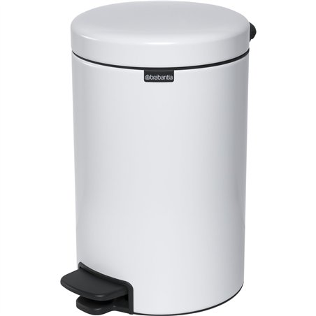 Brabantia pattumiera a pedale Newicon 12,0 L bianco