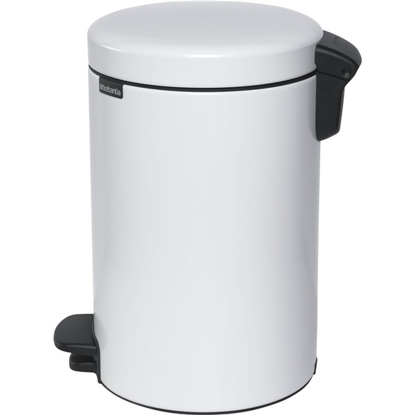 Brabantia pattumiera a pedale Newicon 12,0 L bianco