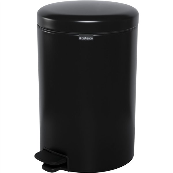 Brabantia pattumiera a pedale Newicon 20 L  nero opaco
