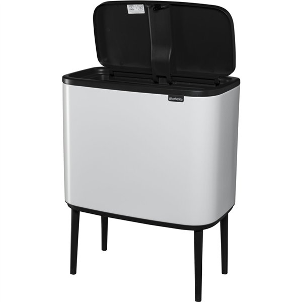 Brabantia pattumiera Bo Touch Bin bianco, 11 + 23 L