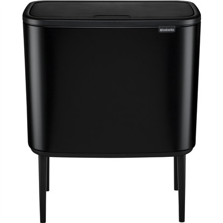 Brabantia pattum. Bo Touch Bin nero opaco,  11 + 23 L