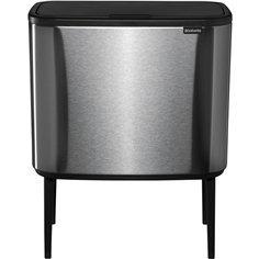 Brabantia pattum. Bo Touch Bin acciaio opaco FPP, 11 + 23 L