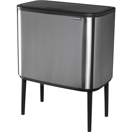 Brabantia pattum. Bo Touch Bin acciaio opaco FPP, 11 + 23 L