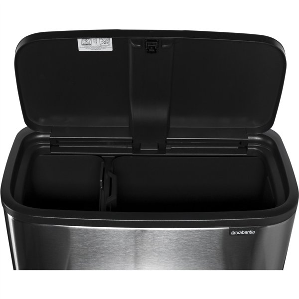 Brabantia pattum. Bo Touch Bin acciaio opaco, 3 x 11 L FPP