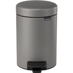 Brabantia pattumiera a pedale Newicon 3L Mineral Concrete Grey